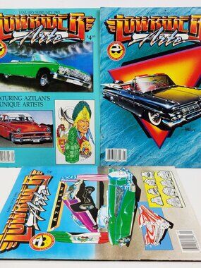 Lowrider Arte Magazine Vintage 1993 Full Year Complete 6 Issues Mostly Unread